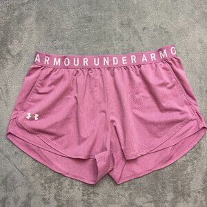 Women's Under Armour UA Play Up Twist Shorts 3.0 Size XL Loose Fit Pink